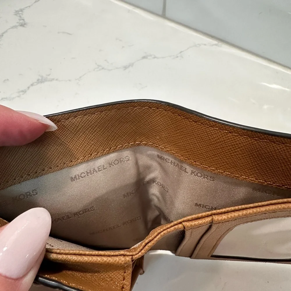 Michael Kors Tan Leather Card Holder
